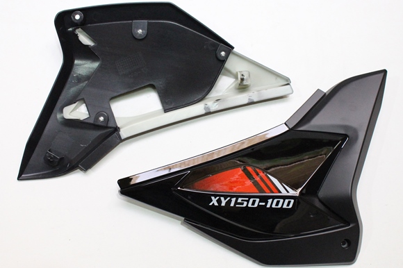 TAPA LATERAL COMPLETO SHINERAY XY150-10D NEGRO