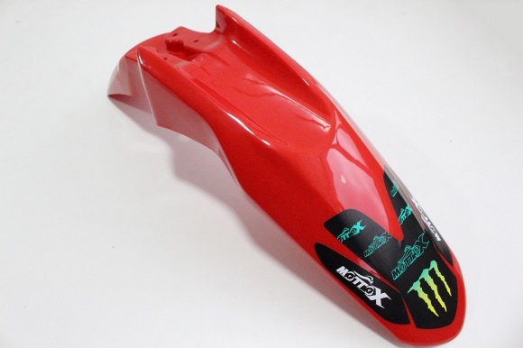 GUARDAFANGO DELANTERO PLASTICO 4Huecos HONDA XR150L/ XR190L/ SHINERAY ARMY 150 ROJO