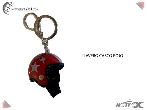 LLAVERO CASCO ROJO